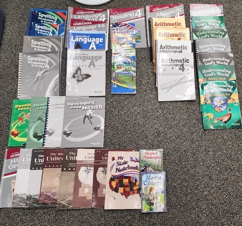 Abeka curriculum lot - gr, 4