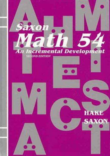 Math john saxon and - math, by